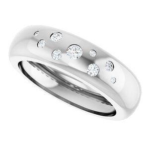14K White Gold 1/5 CTW Natural Diamond Ring Size 9 – image 5
