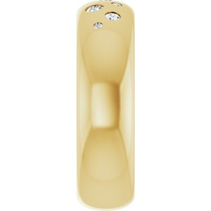14K Yellow Gold 1/5 CTW Natural Diamond Ring Size 6 – image 4