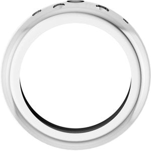 14K White Gold Lightweight Dome Ring Mounting Size 5 – image 4