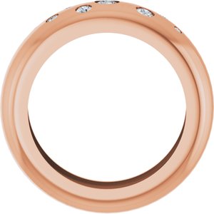 14K Rose Gold Lightweight Dome Ring Mounting Size 5 – image 3