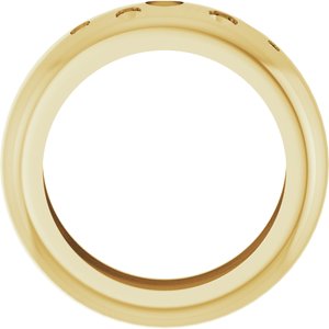 14K Yellow Gold Lightweight Dome Ring Mounting Size 5 – image 4