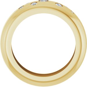 14K Yellow Gold Lightweight Dome Ring Mounting Size 5 – image 3