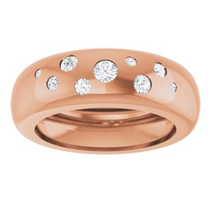 14K Rose Gold 1/5 CTW Lab-Grown Diamond Ring Size 5 – image 3
