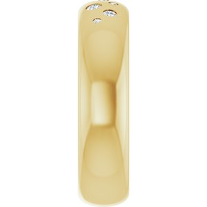 14K Yellow Gold 1/5 CTW Natural Diamond Ring Size 9 – image 4
