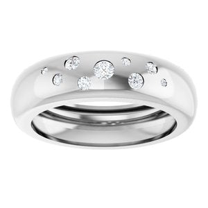 14K White Gold 1/5 CTW Natural Diamond Ring Size 9 – image 3