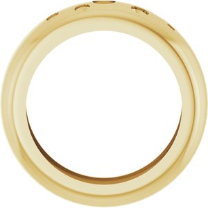 14K Yellow Gold Lightweight Dome Ring Mounting Size 6 – image 4