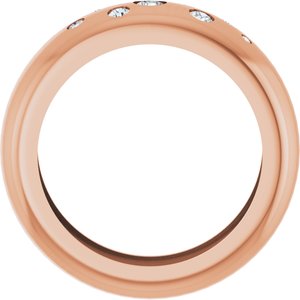 14K Rose Gold 1/5 CTW Natural Diamond Ring Size 6 – image 2