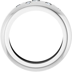 14K White Gold Lightweight Dome Ring Mounting Size 6 – image 3