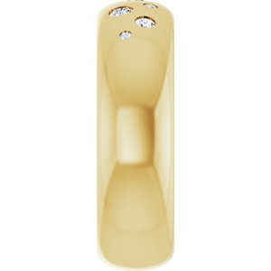 14K Yellow Gold 1/5 CTW Natural Diamond Ring Size 5 – image 4