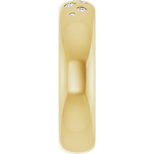 14K Yellow Gold 1/5 CTW Natural Diamond Ring Size 10 – image 4