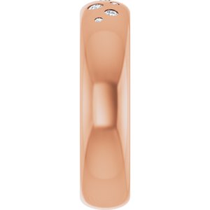 14K Rose Gold 1/5 CTW Lab-Grown Diamond Ring Size 10 – image 4
