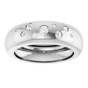 14K White Gold 1/5 CTW Natural Diamond Ring Size 6.5 – image 3