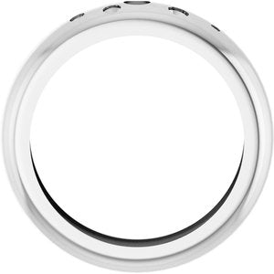14K White Gold Lightweight Dome Ring Mounting Size 10 – image 4