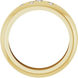 14K Yellow Gold 1/5 CTW Lab-Grown Diamond Ring Size 10 – image 2