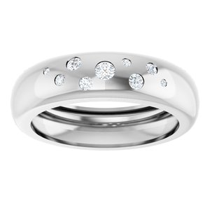 14K White Gold 1/5 CTW Lab-Grown Diamond Ring Size 10 – image 3