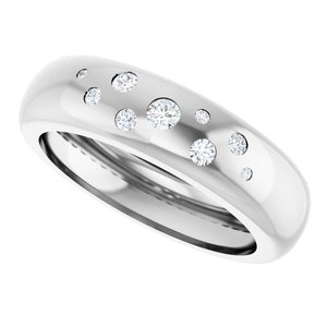 14K White Gold 1/5 CTW Lab-Grown Diamond Ring Size 10 – image 5