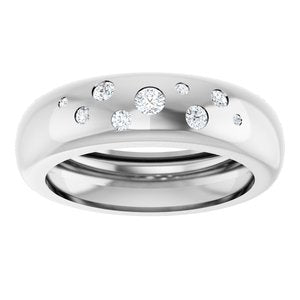 14K White Gold 1/5 CTW Lab-Grown Diamond Ring Size 8.5 – image 3