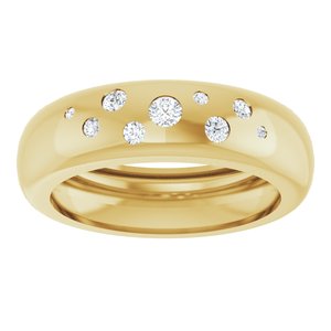14K Yellow Gold 1/5 CTW Lab-Grown Diamond Ring Size 8.5 – image 3