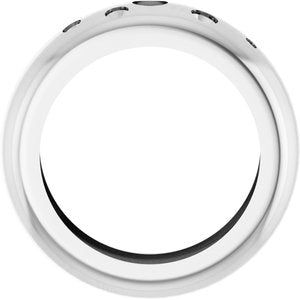 14K White Gold Lightweight Dome Ring Mounting Size 4.5 – image 4