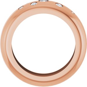 14K Rose Gold 1/5 CTW Lab-Grown Diamond Ring Size 4.5 – image 2