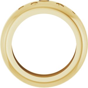 14K Yellow Gold Lightweight Dome Ring Mounting Size 4.5 – image 4