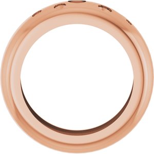 14K Rose Gold Lightweight Dome Ring Mounting Size 4.5 – image 4