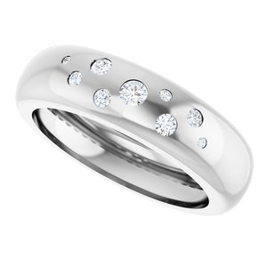 14K White Gold 1/5 CTW Natural Diamond Ring Size 9.5 – image 5