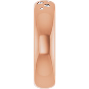 14K Rose Gold 1/5 CTW Lab-Grown Diamond Ring Size 9.5 – image 4