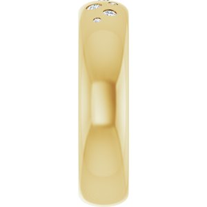 14K Yellow Gold 1/5 CTW Natural Diamond Ring Size 9.5 – image 4