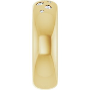 14K Yellow Gold 1/5 CTW Lab-Grown Diamond Ring Size 5.5 – image 4