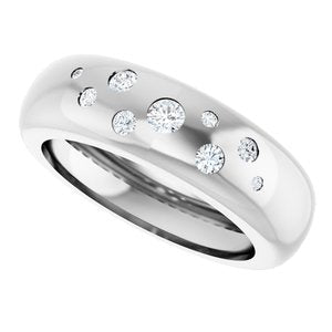 14K White Gold 1/5 CTW Natural Diamond Ring Size 7 – image 5