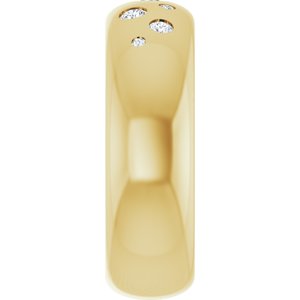 14K Yellow Gold 1/5 CTW Lab-Grown Diamond Ring Size 4 – image 4