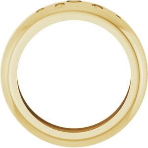 14K Yellow Gold Lightweight Dome Ring Mounting Size 8.5 – image 4