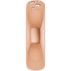 14K Rose Gold 1/5 CTW Lab-Grown Diamond Ring Size 6.5 – image 4