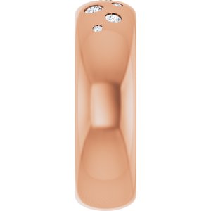 14K Rose Gold 1/5 CTW Lab-Grown Diamond Ring Size 4.5 – image 4