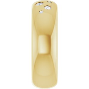 14K Yellow Gold 1/5 CTW Natural Diamond Ring Size 4.5 – image 4