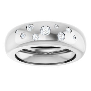 14K White Gold 1/5 CTW Lab-Grown Diamond Ring Size 5.5 – image 3