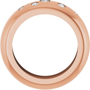 14K Rose Gold 1/5 CTW Lab-Grown Diamond Ring Size 4 – image 2