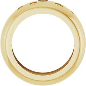 14K Yellow Gold Lightweight Dome Ring Mounting Size 4 – image 4