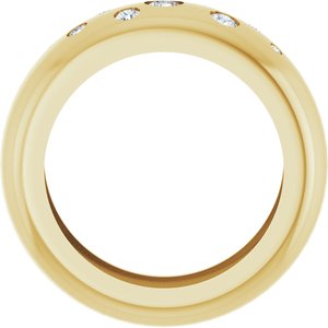 14K Yellow Gold 1/5 CTW Lab-Grown Diamond Ring Size 4 – image 2