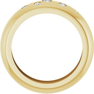 14K Yellow Gold 1/5 CTW Lab-Grown Diamond Ring Size 7 – image 2