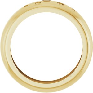 14K Yellow Gold Lightweight Dome Ring Mounting Size 9.5 – image 4