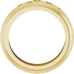 14K Yellow Gold Lightweight Dome Ring Mounting Size 8 – image 4