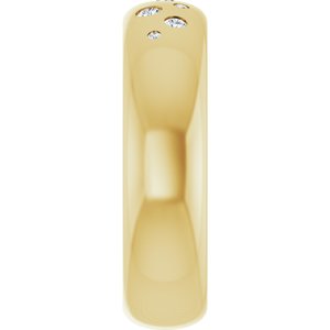14K Yellow Gold 1/5 CTW Natural Diamond Ring Size 8 – image 4