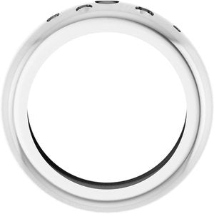 14K White Gold Lightweight Dome Ring Mounting Size 5.5 – image 4