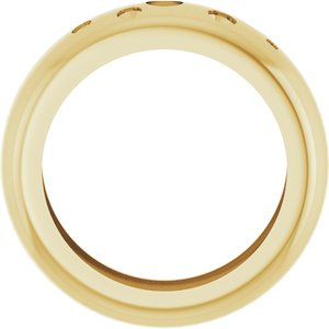 14K Yellow Gold Lightweight Dome Ring Mounting Size 5.5 – image 4