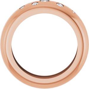 14K Rose Gold 1/5 CTW Lab-Grown Diamond Ring Size 5.5 – image 2