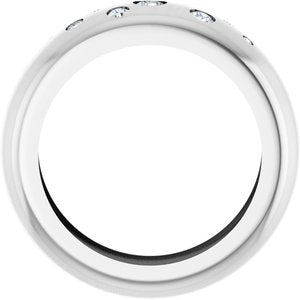14K White Gold Lightweight Dome Ring Mounting Size 5.5 – image 3