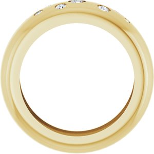 14K Yellow Gold 1/5 CTW Lab-Grown Diamond Ring Size 5.5 – image 2