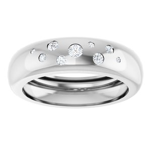 14K White Gold 1/5 CTW Lab-Grown Diamond Ring Size 9.5 – image 3